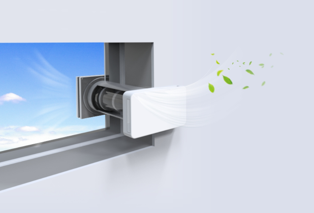 Teknologi Sensor Advanced Cubic untuk ventilator yang dipasang di dinding meningkatkan kualiti udara dalaman