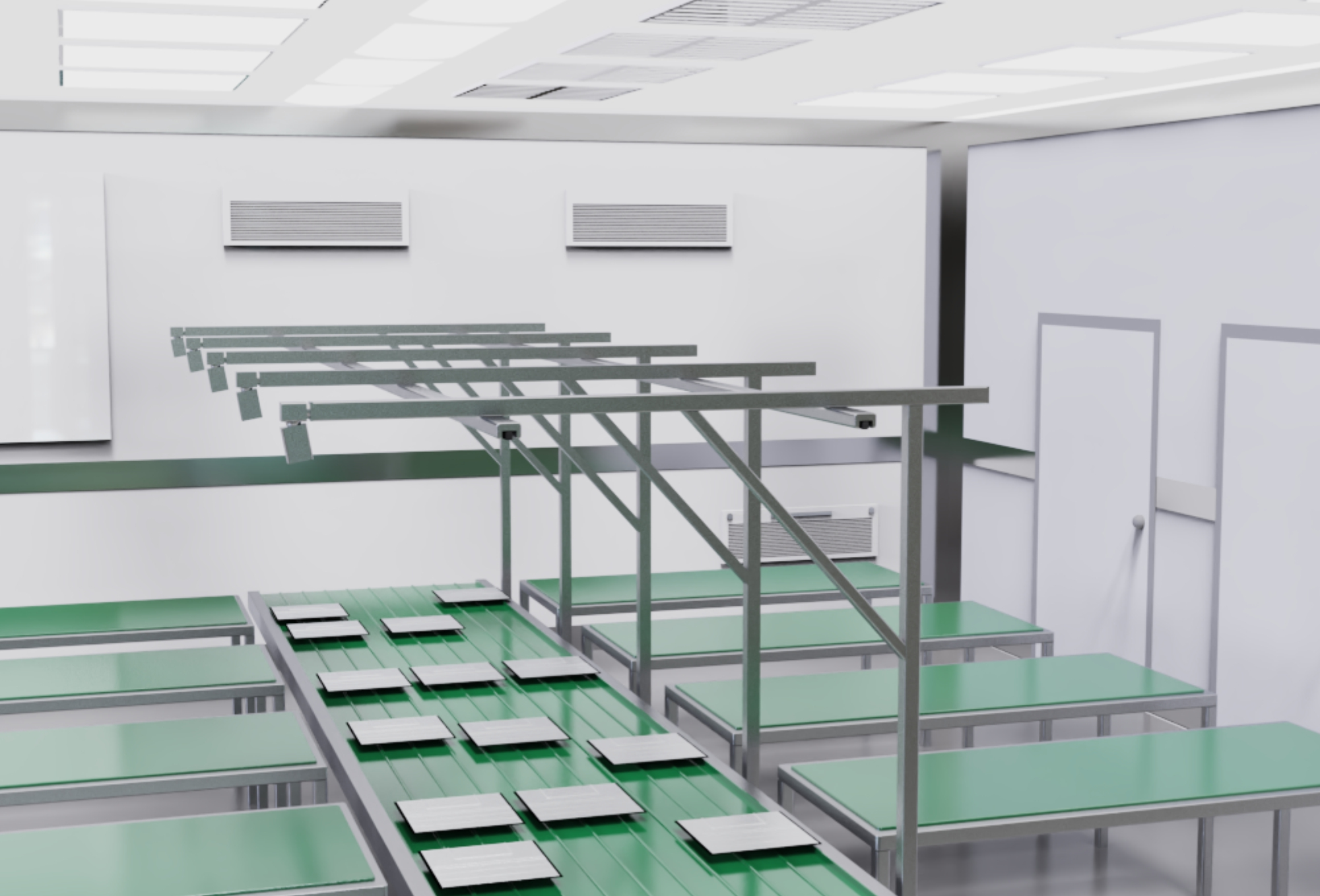 Kaunter zarah optik udara padu untuk industri paparan Panel rata