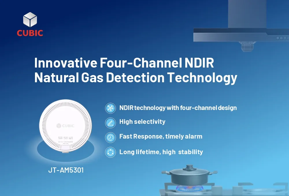 Penyelesaian pengesanan Gas asli NDIR inovatif padu untuk aplikasi kediaman dan komersil